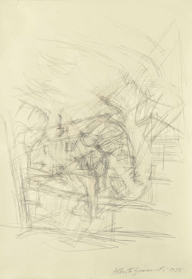 Paysage à Stampa by Alberto Giacometti