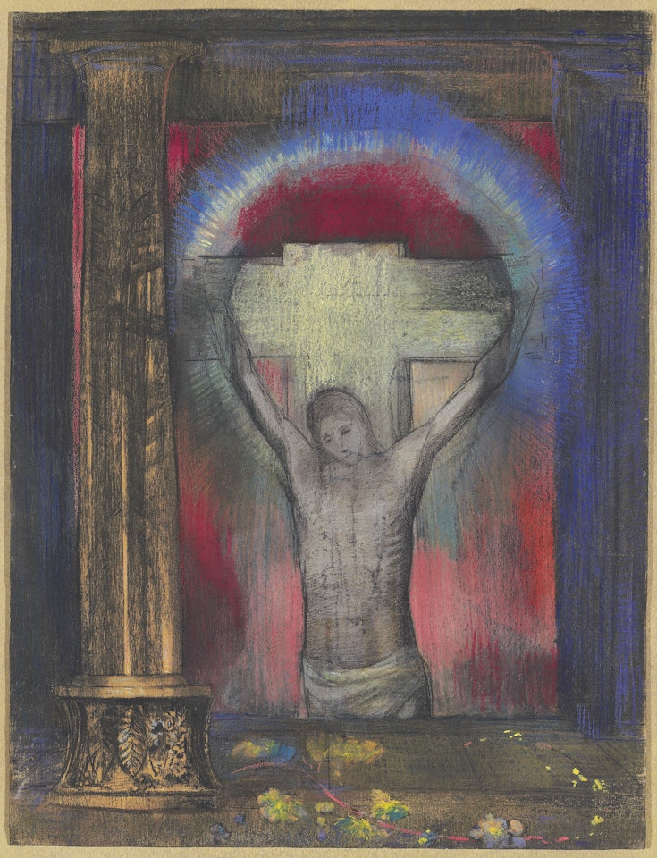 Le crucifix by Odilon Redon