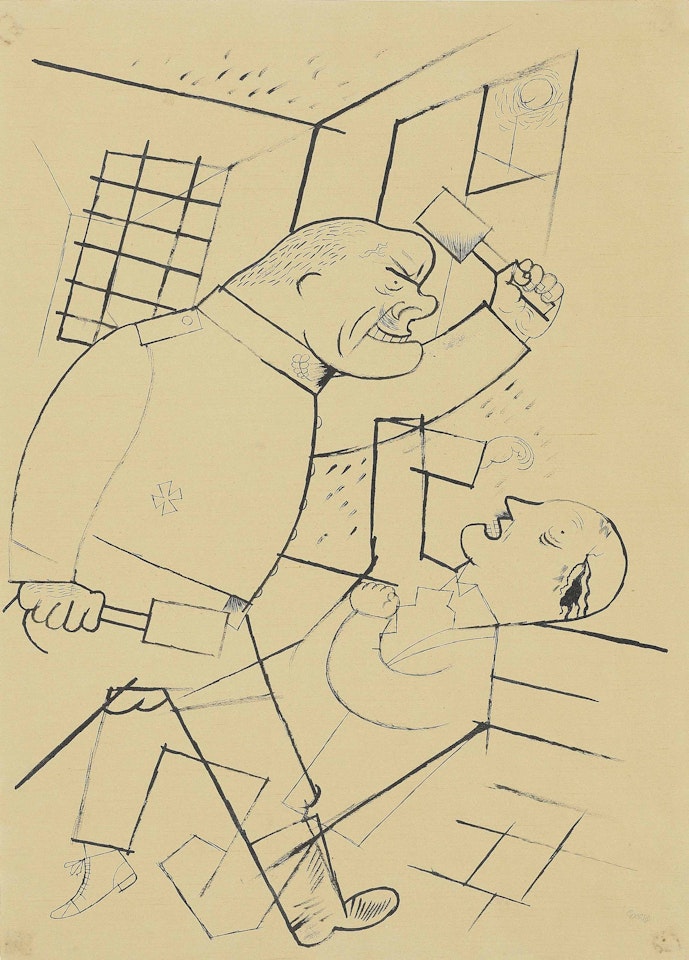 Auf der Flucht by George Grosz