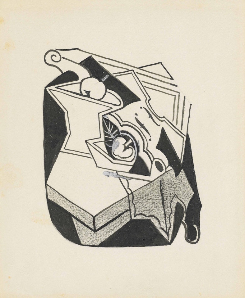 Nature morte au compotier et violon (Denise) by Juan Gris