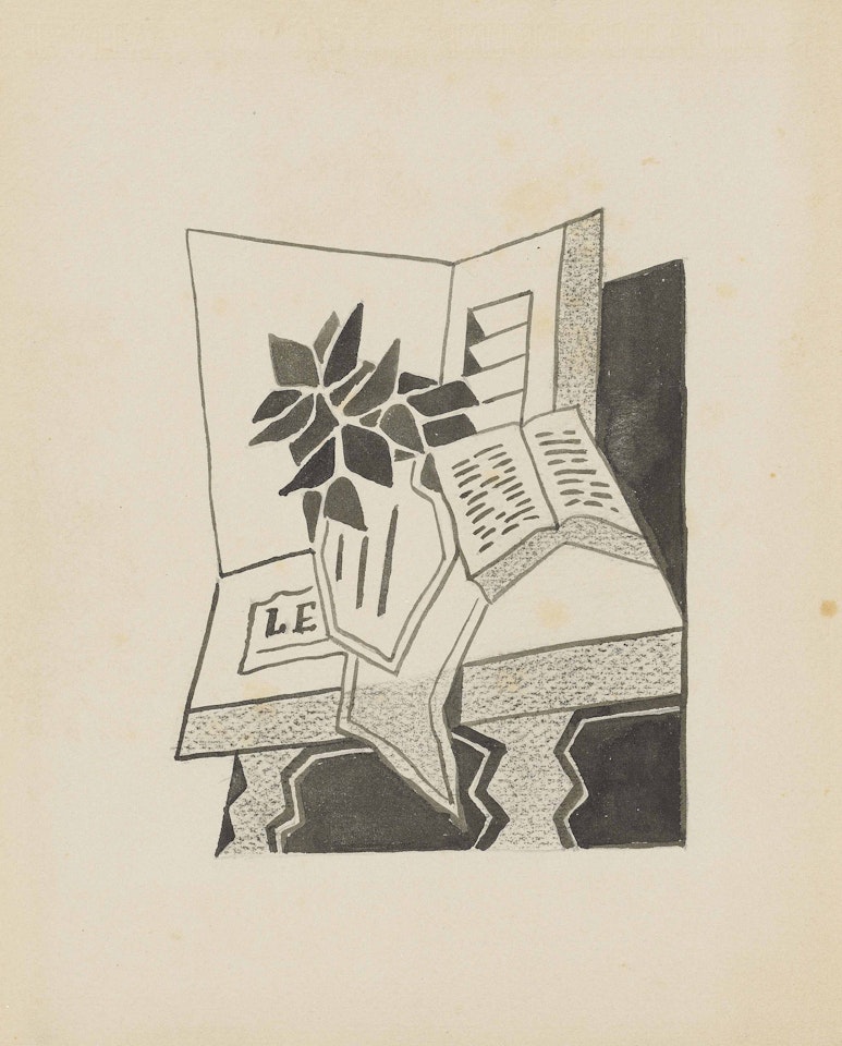 Nature morte au livre (Denise) by Juan Gris