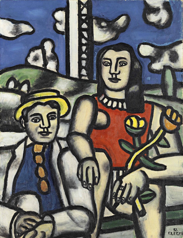 Les deux amoureux, 1er état by Fernand Leger