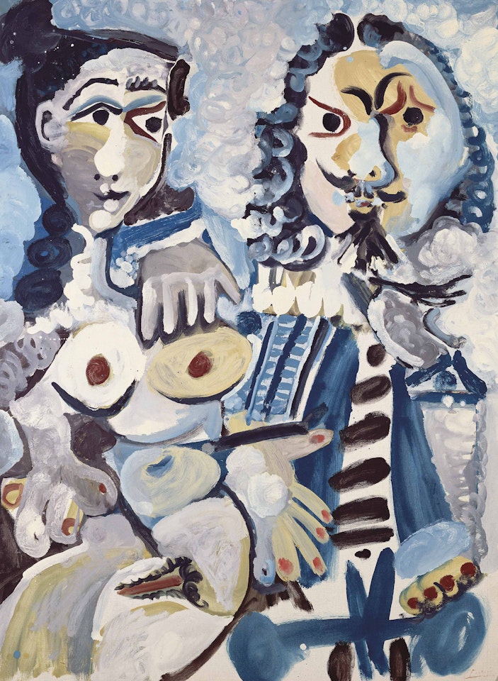 Mousquetaire et nu assis by Pablo Picasso