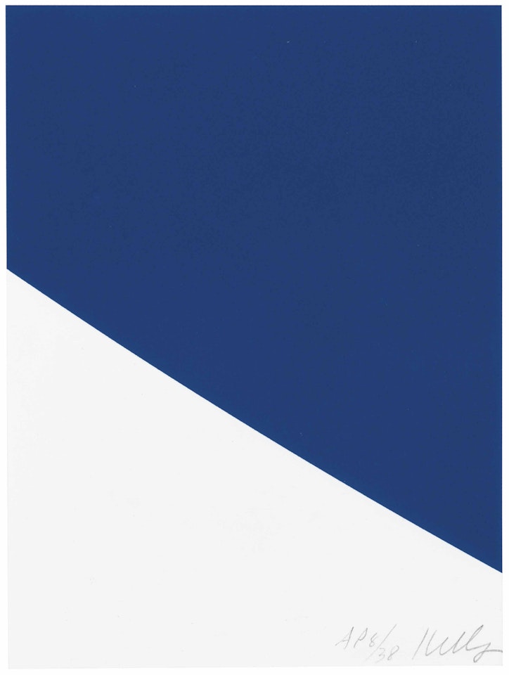 Blue Curve by Ellsworth Kelly