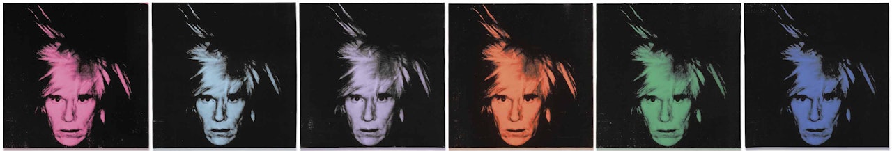 Six Self Portraits by Andy Warhol