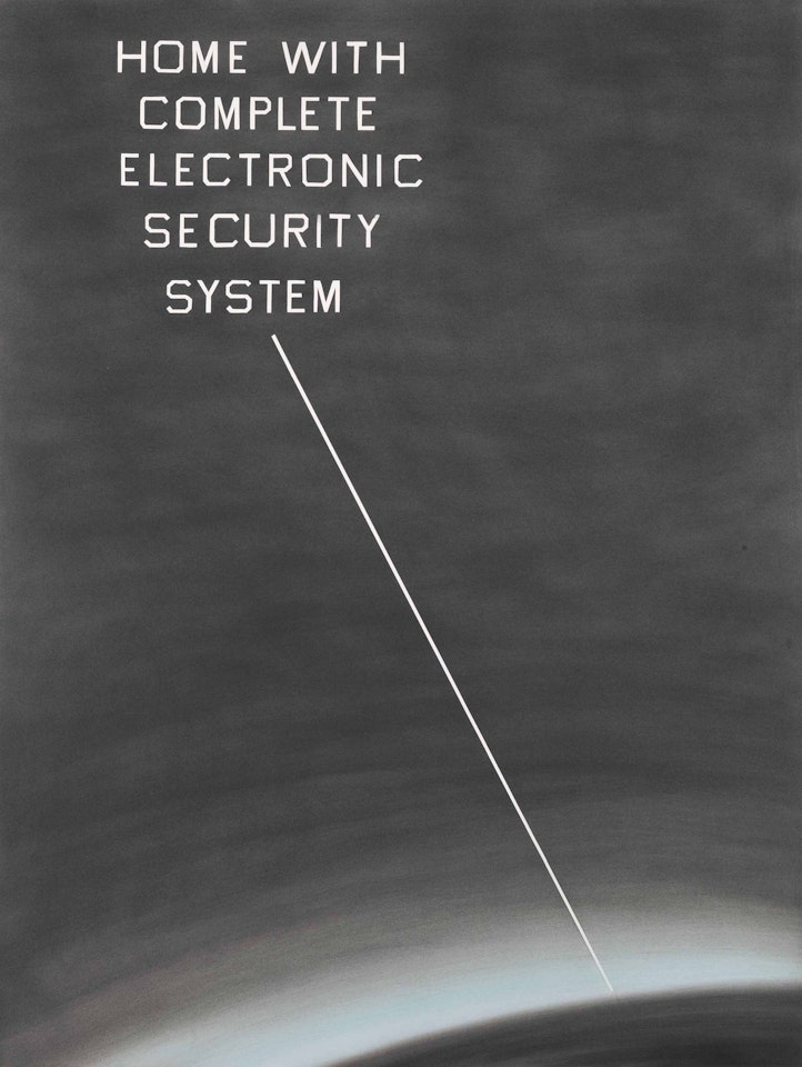 Home with Complete Electronic Security System by Ed Ruscha