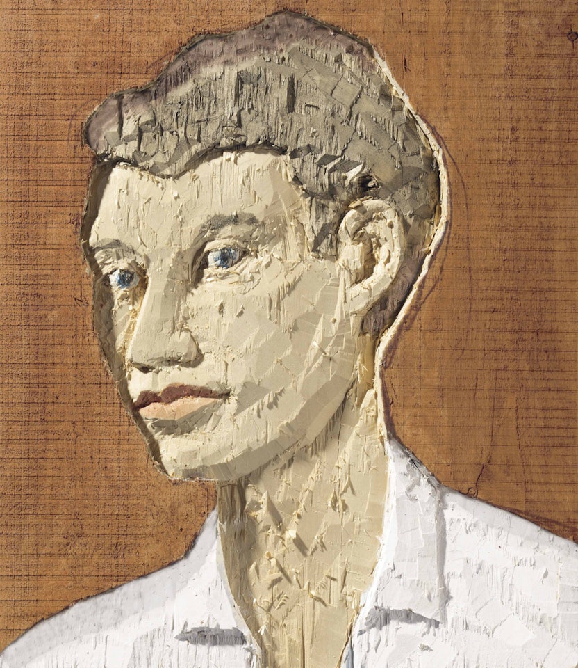 Male Head Relief by Stephan Balkenhol