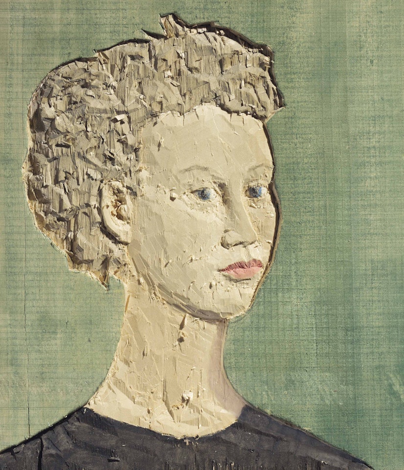 Female Head Relief by Stephan Balkenhol