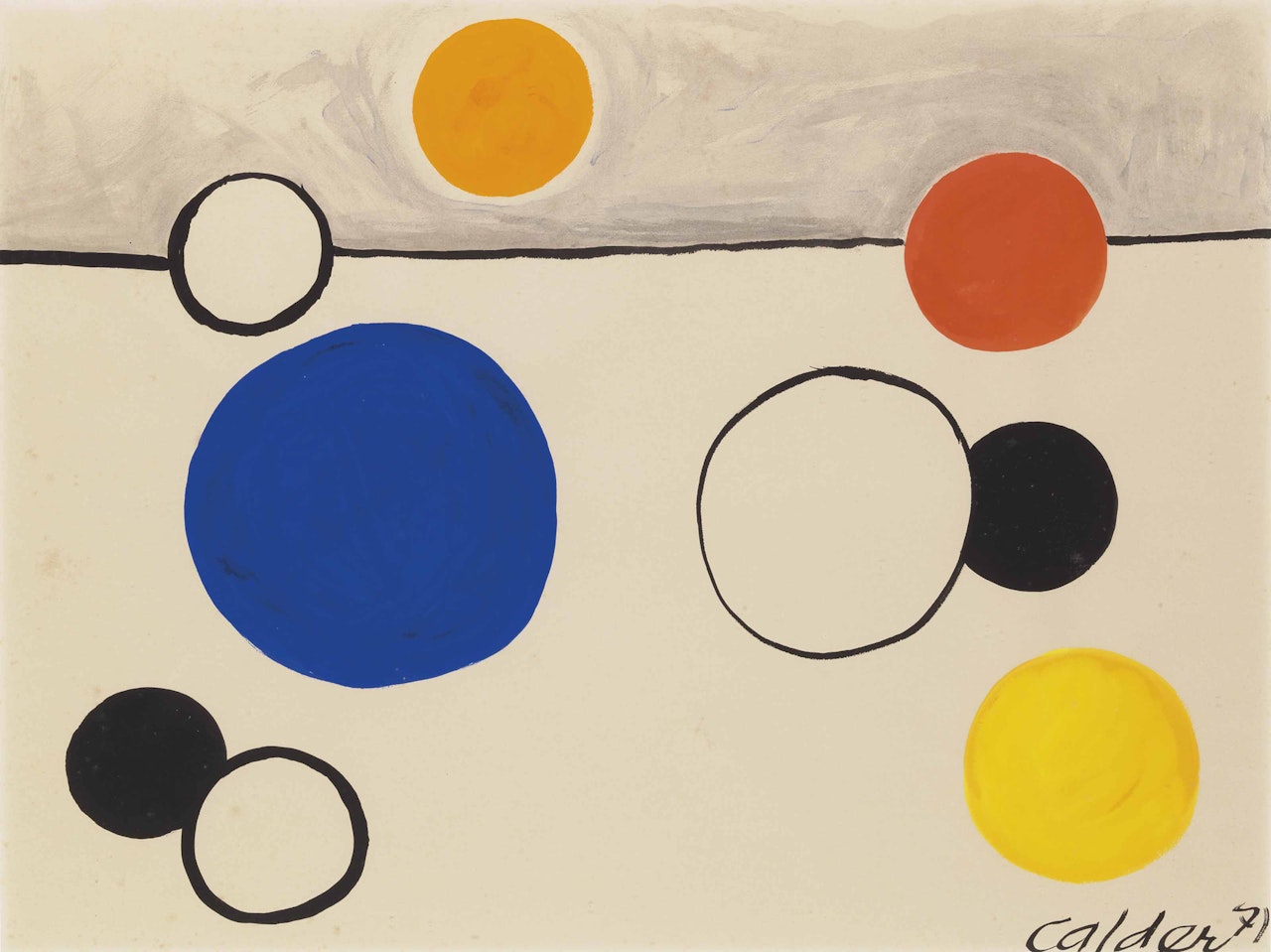 Blue Sphere and Others by Alexander Calder