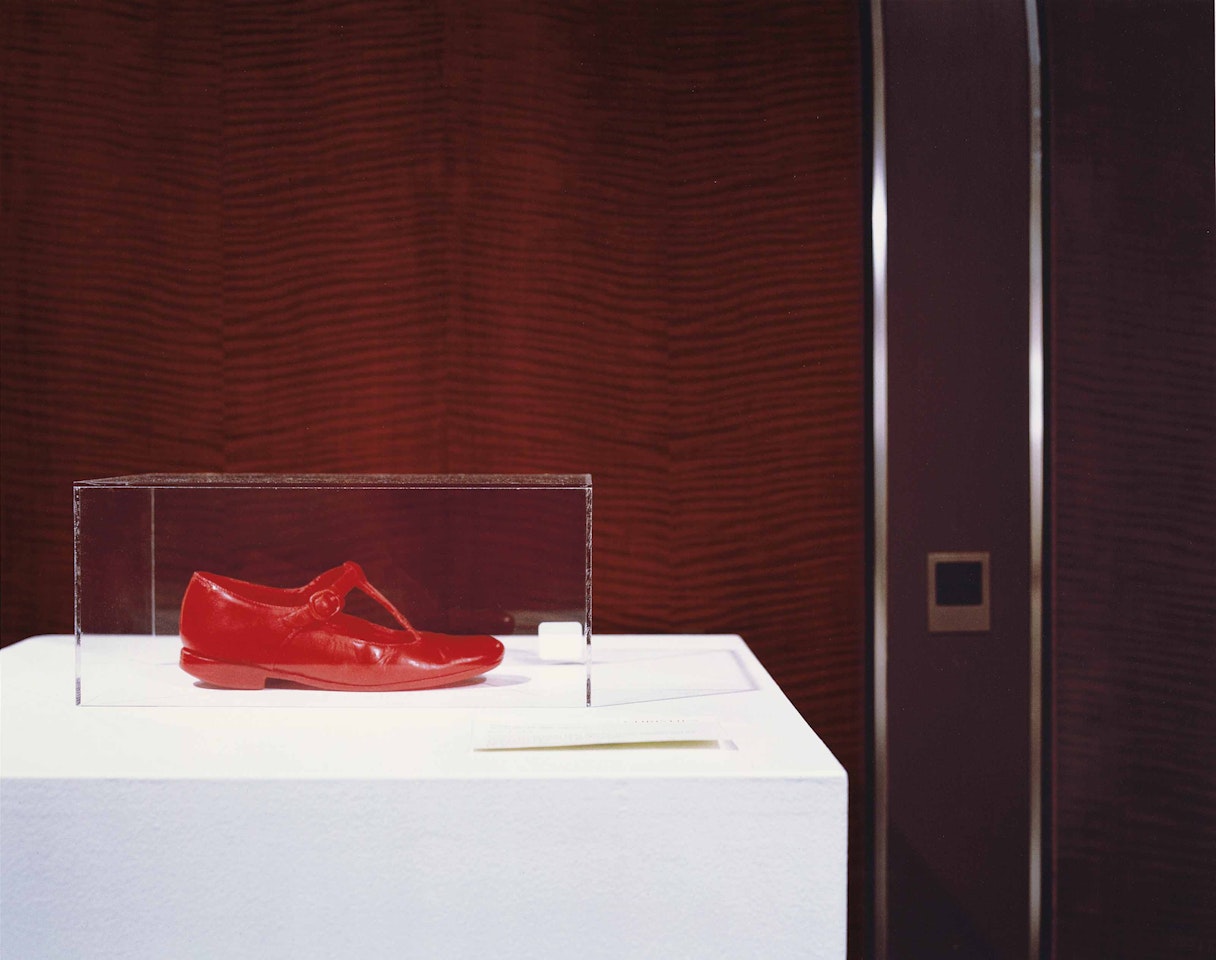 NEW SHOES, BLUE SHOES, RED AND PINK SHOES TELL ME WHAT WOULD YOU CHOOSE IF YOU WERE TO BUY by Louise Lawler