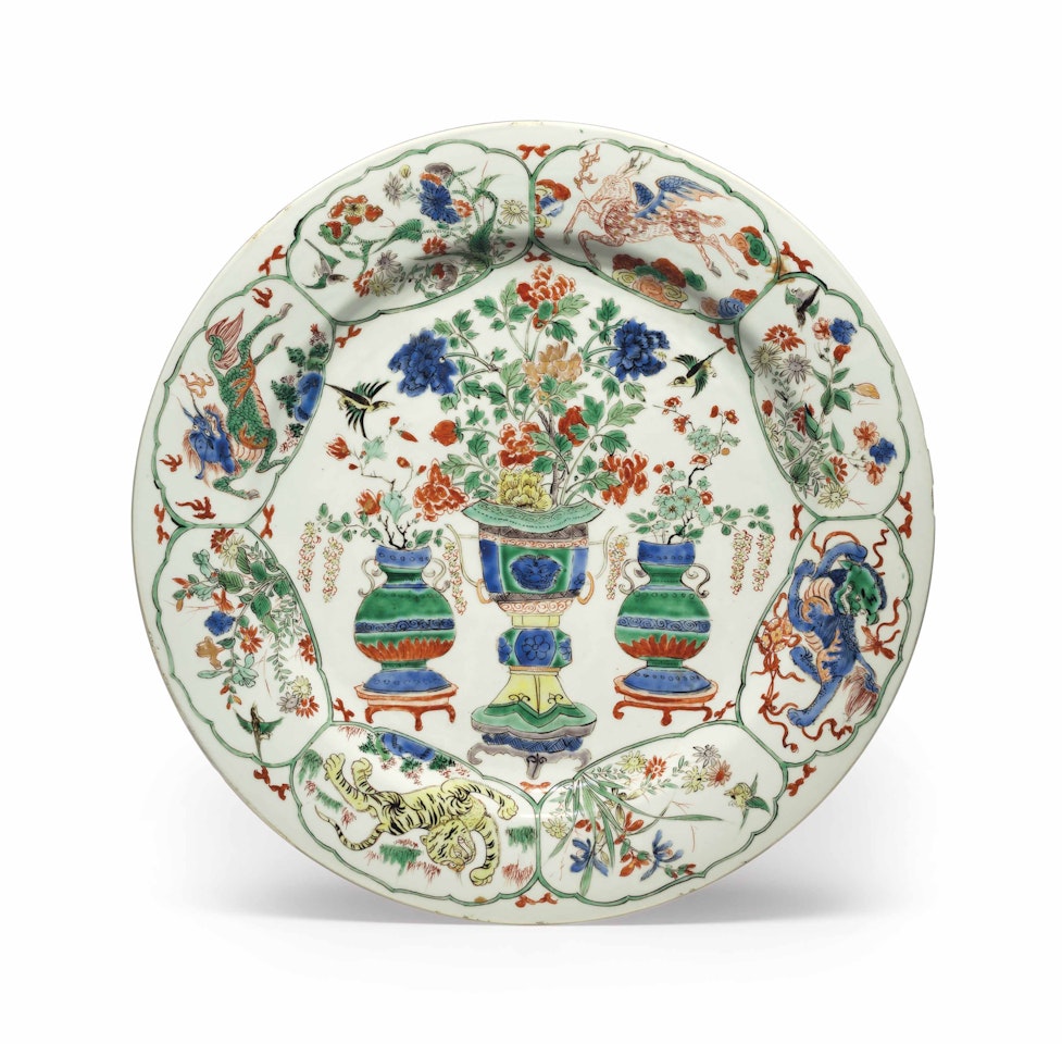 A FAMILLE VERTE DISH by Anonymous
