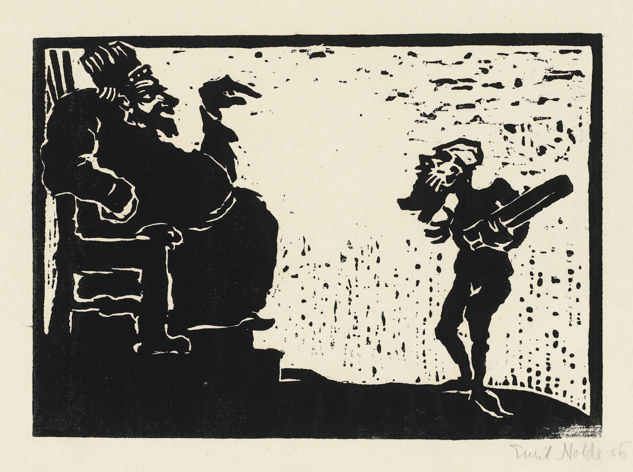 König und Narr by Emil Nolde