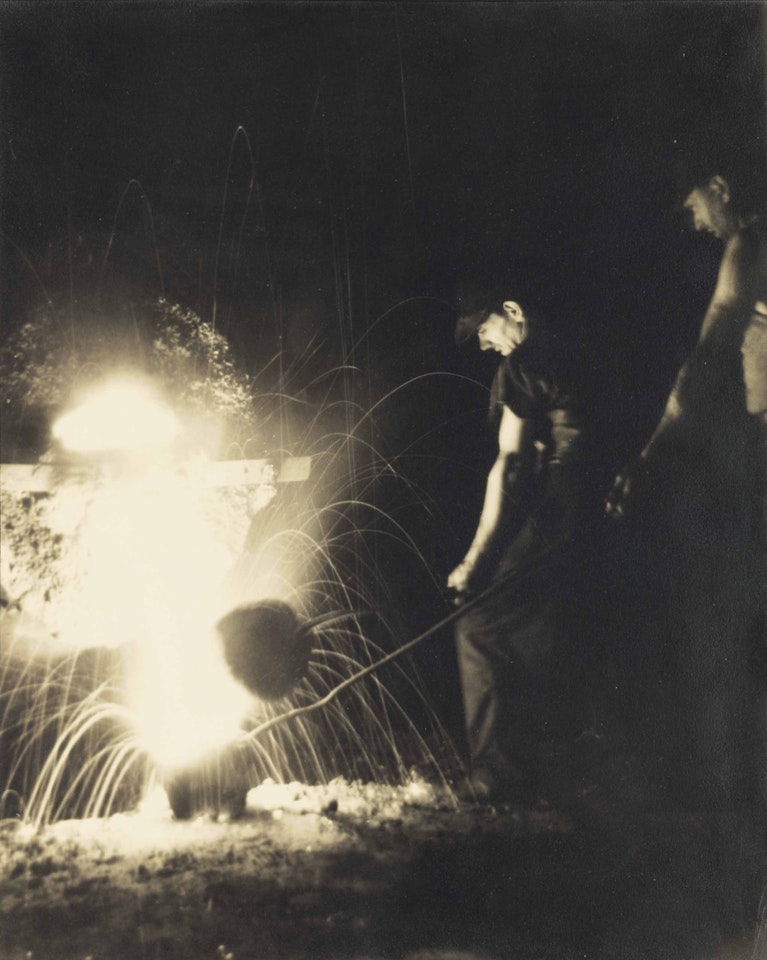 Glass maker, Studebaker Foundry by Margaret Bourke-White