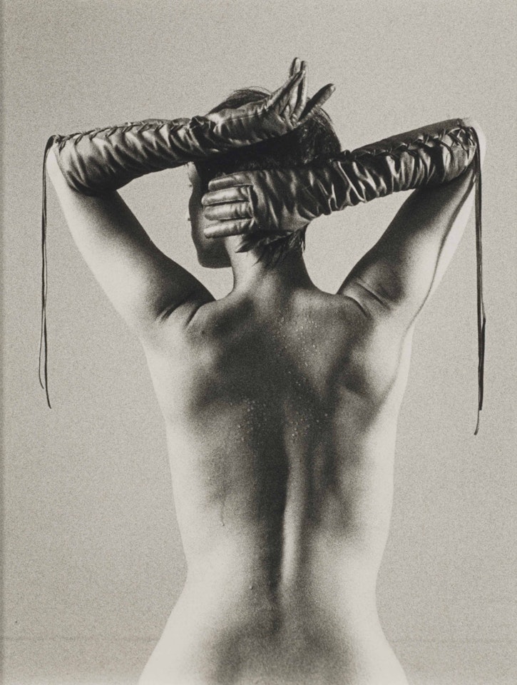 'You Wouldn't Dare' (Lori Goldstein in Jean Paul Gaultier opera gloves) from, The Twelve Perfect Christmas Gifts from Dianne B. by Peter Hujar