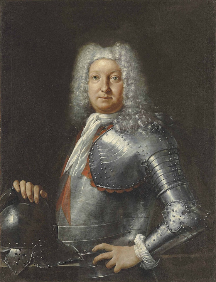 Portrait of a Knight of the Order of St Stephen, half length by Giuseppe Maria Crespi