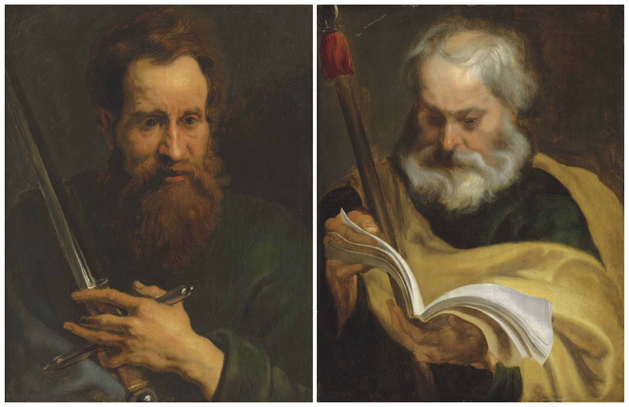 Saint Paul; and Saint Thomas by Anthony van Dyck