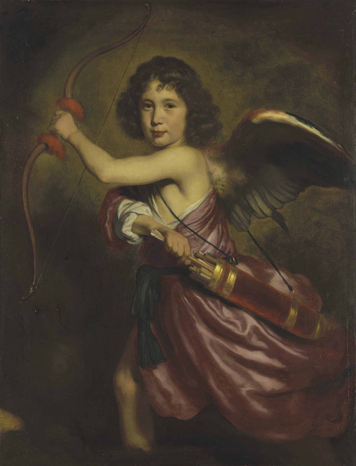 Portrait of a boy as Cupid by Nicolaes Maes