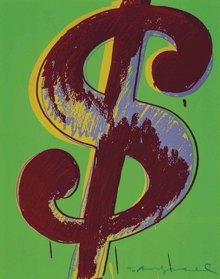 $(1): one plate by Andy Warhol