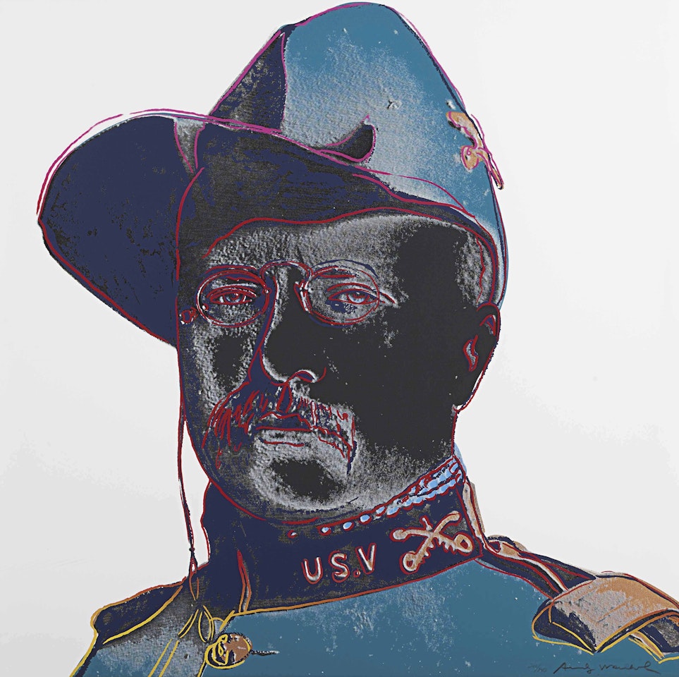 Teddy Roosevelt, from Cowboys and Indians by Andy Warhol