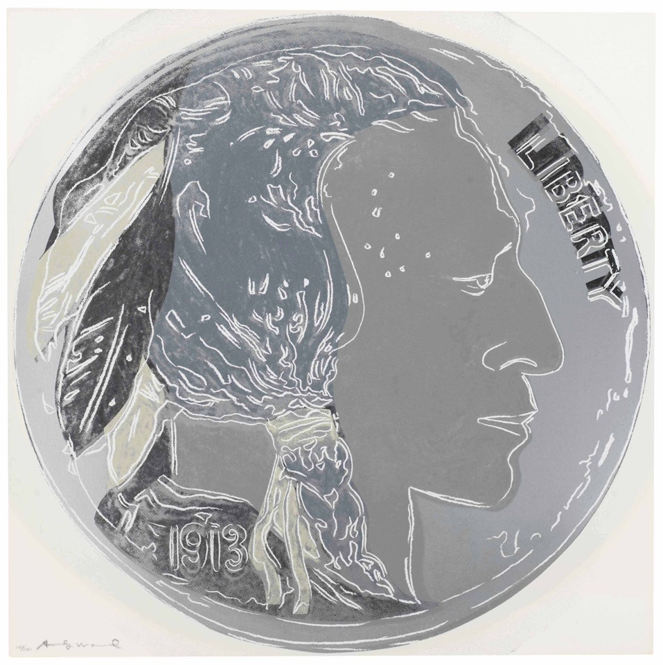 Indian Head Nickel, from Cowboys and Indians by Andy Warhol