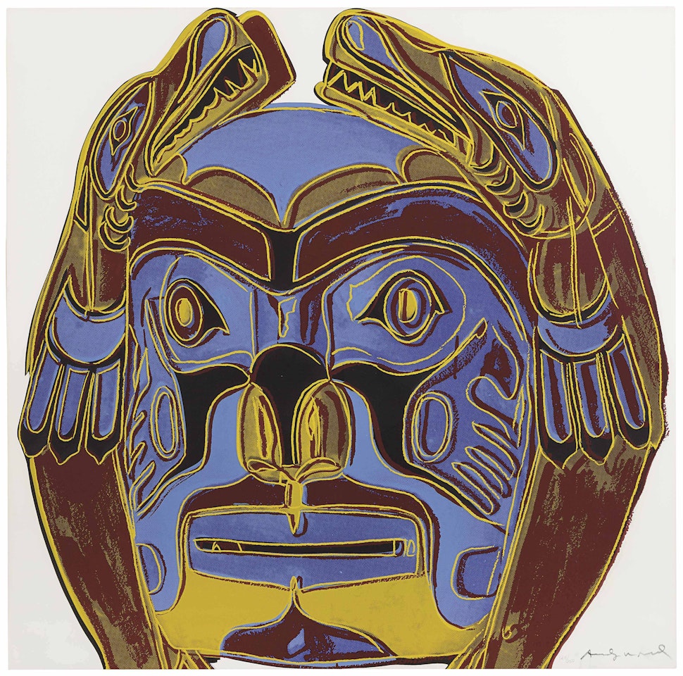 Northwest Coast Mask, from Cowboys and Indians by Andy Warhol