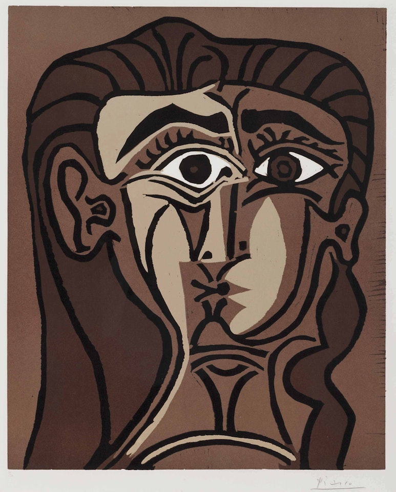 Portrait de Jacqueline de Face II by Pablo Picasso