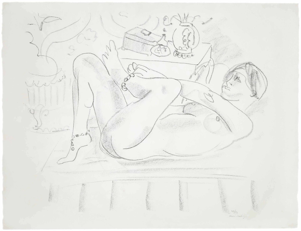 Nu, odalisque au coffret by Henri Matisse