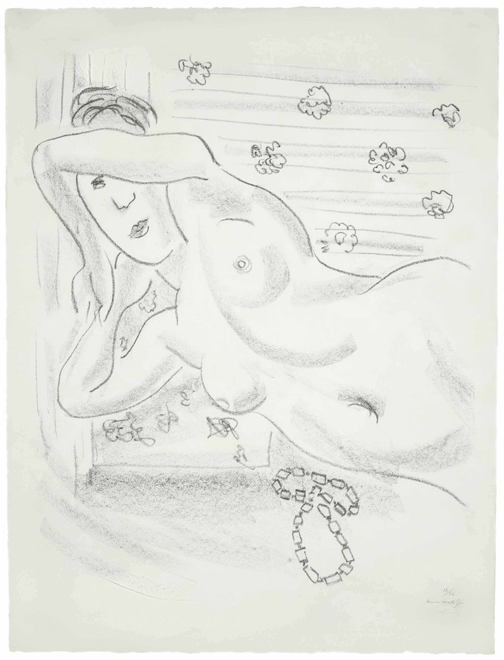 Torse nu au collier d'ambre by Henri Matisse