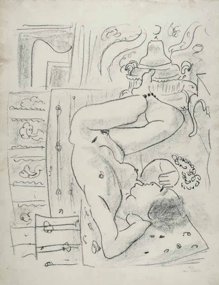 Nu renversé au brasero by Henri Matisse