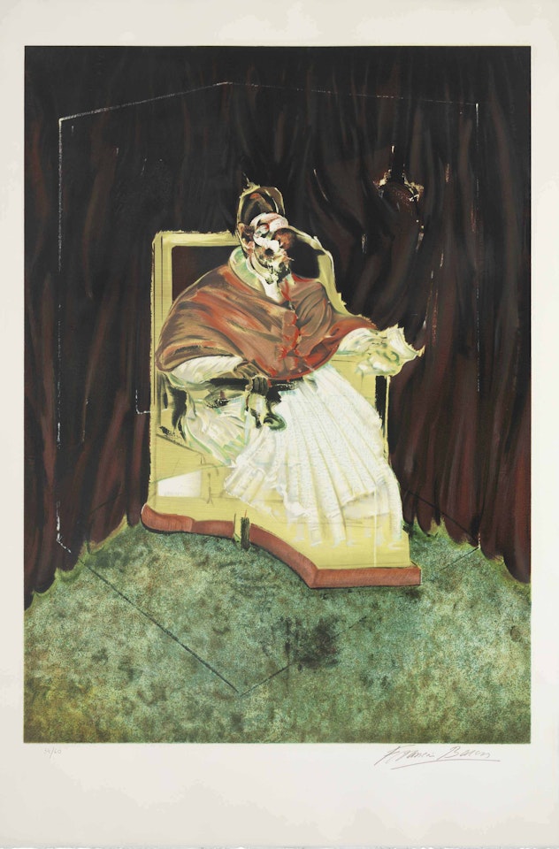 Etude pour un portrait de Pape Innocent X by Francis Bacon