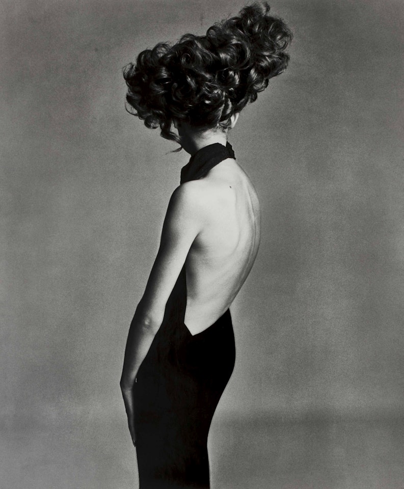 Jean Shrimpton, Evening dress by Galitzine, Hair by Alexandra, Paris Studio by Richard Avedon