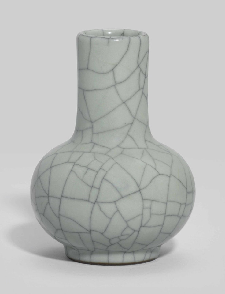 A SMALL GUAN-TYPE BOTTLE VASE by Anonymous