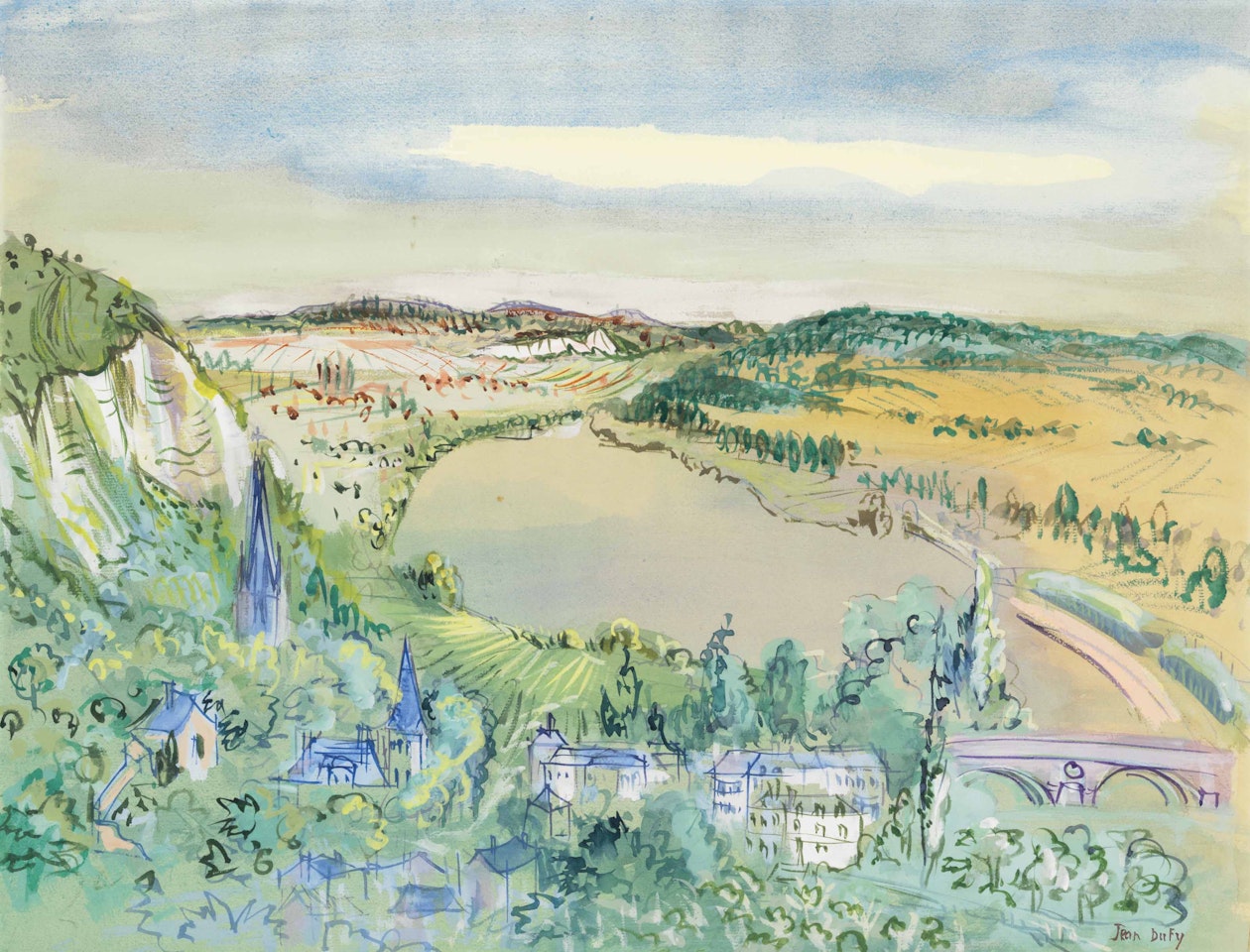 La Bouille (Seine-Maritime) by Jean Dufy