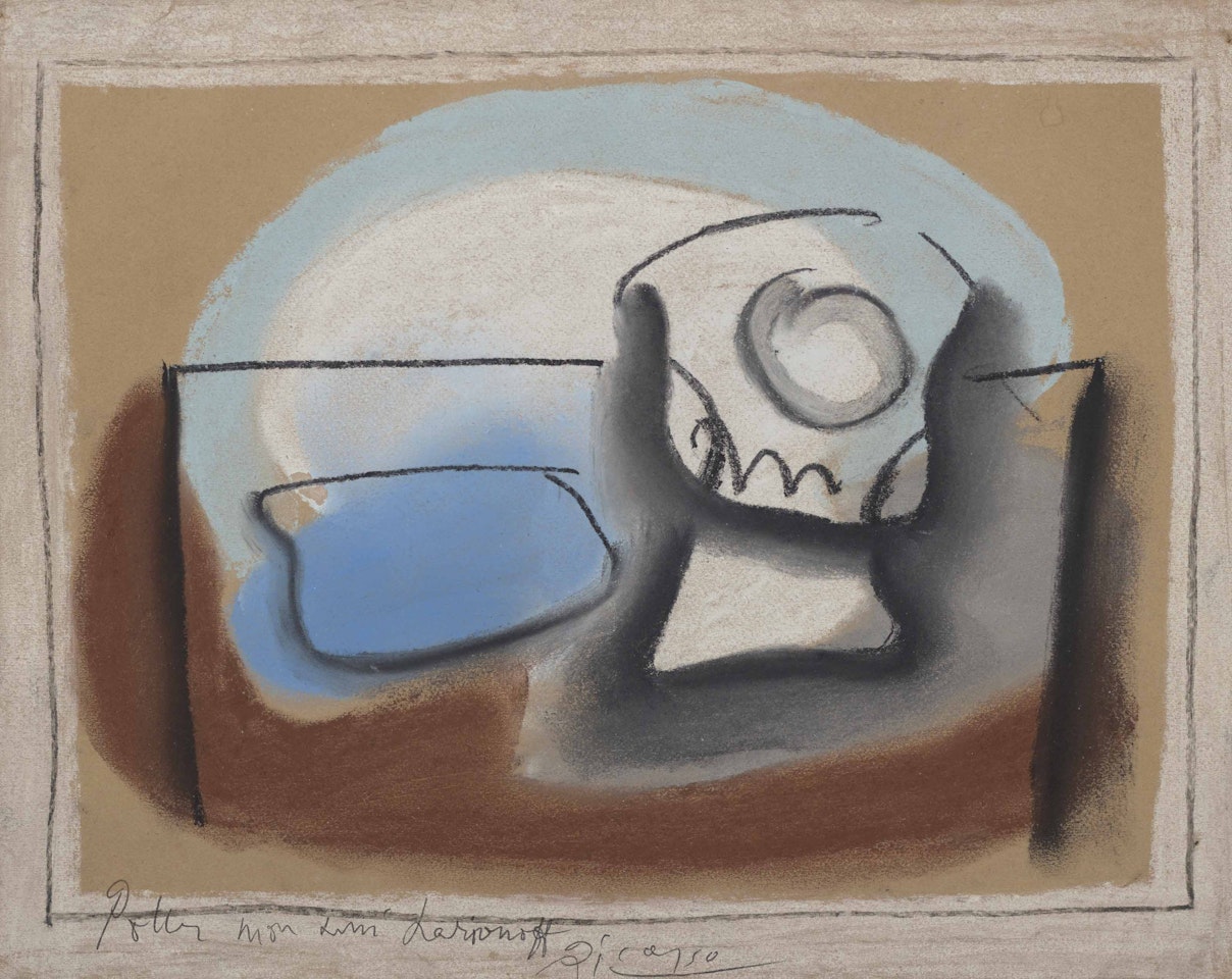 Verre et paquet de tabac by Pablo Picasso