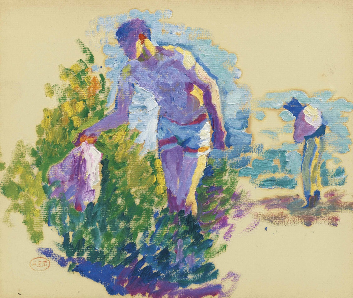 Etude pour Le Tamaris, Le Baigneur by Henri Edmond Cross