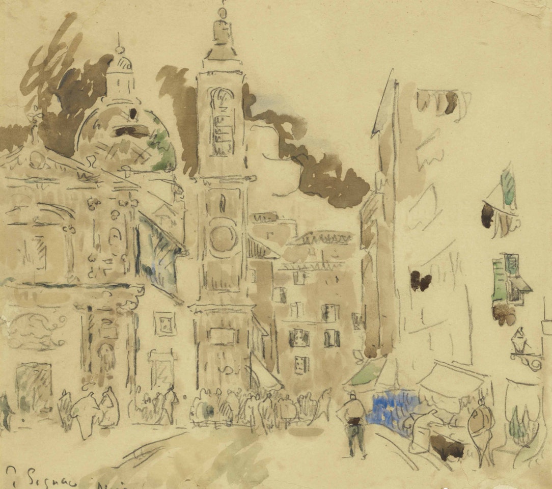 La place Rosetti, Nice by Paul Signac