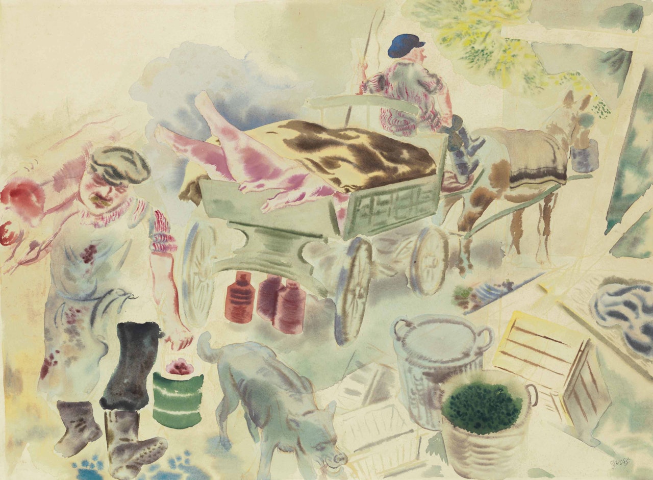 Fleischerwagen by George Grosz