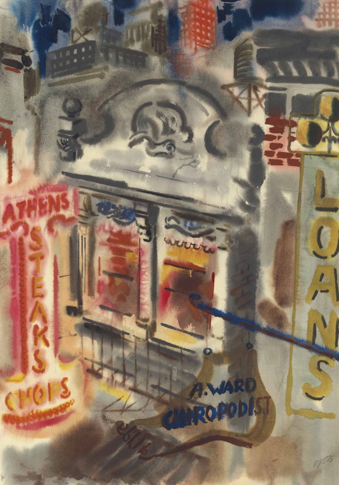 New York Street Scene by George Grosz