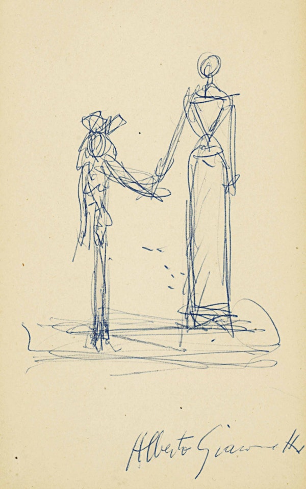 Mère et fille by Alberto Giacometti