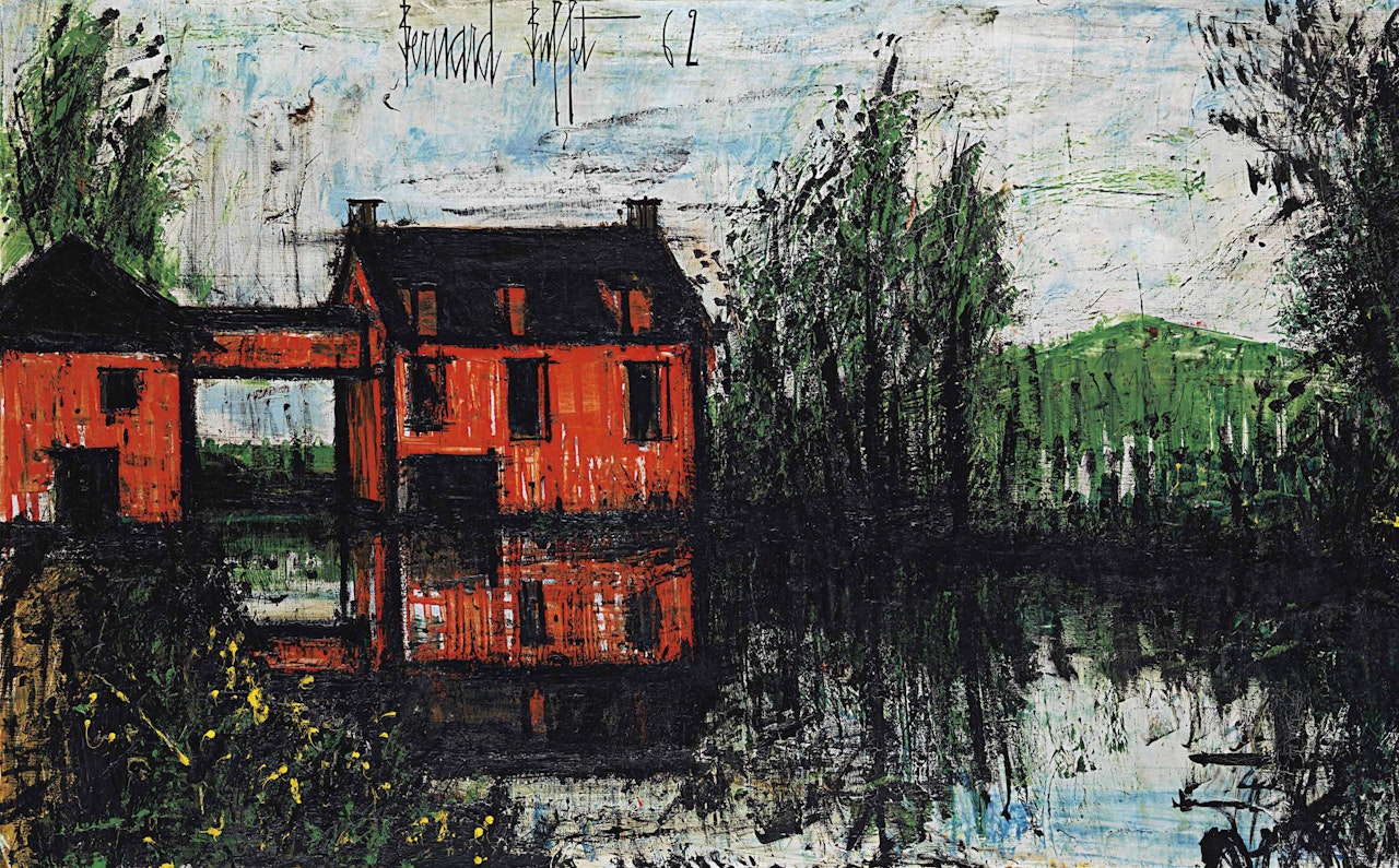 Verneuil, le moulin by Bernard Buffet