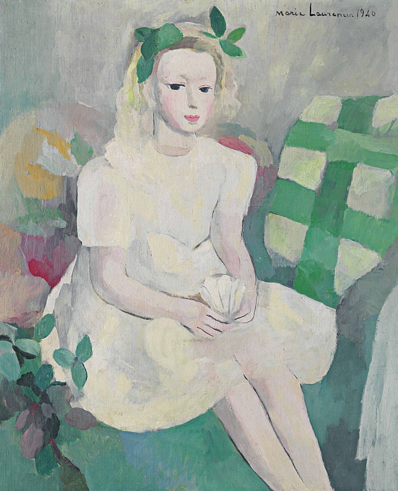 La petite fille au volant ou Fillette en blanc by Marie Laurencin