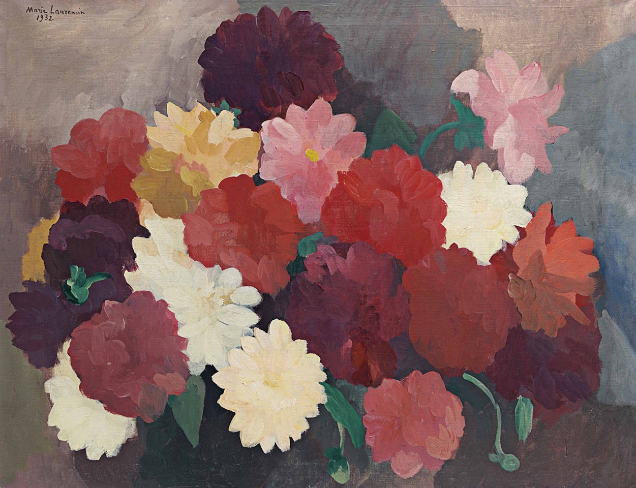 Chrysanthèmes by Marie Laurencin