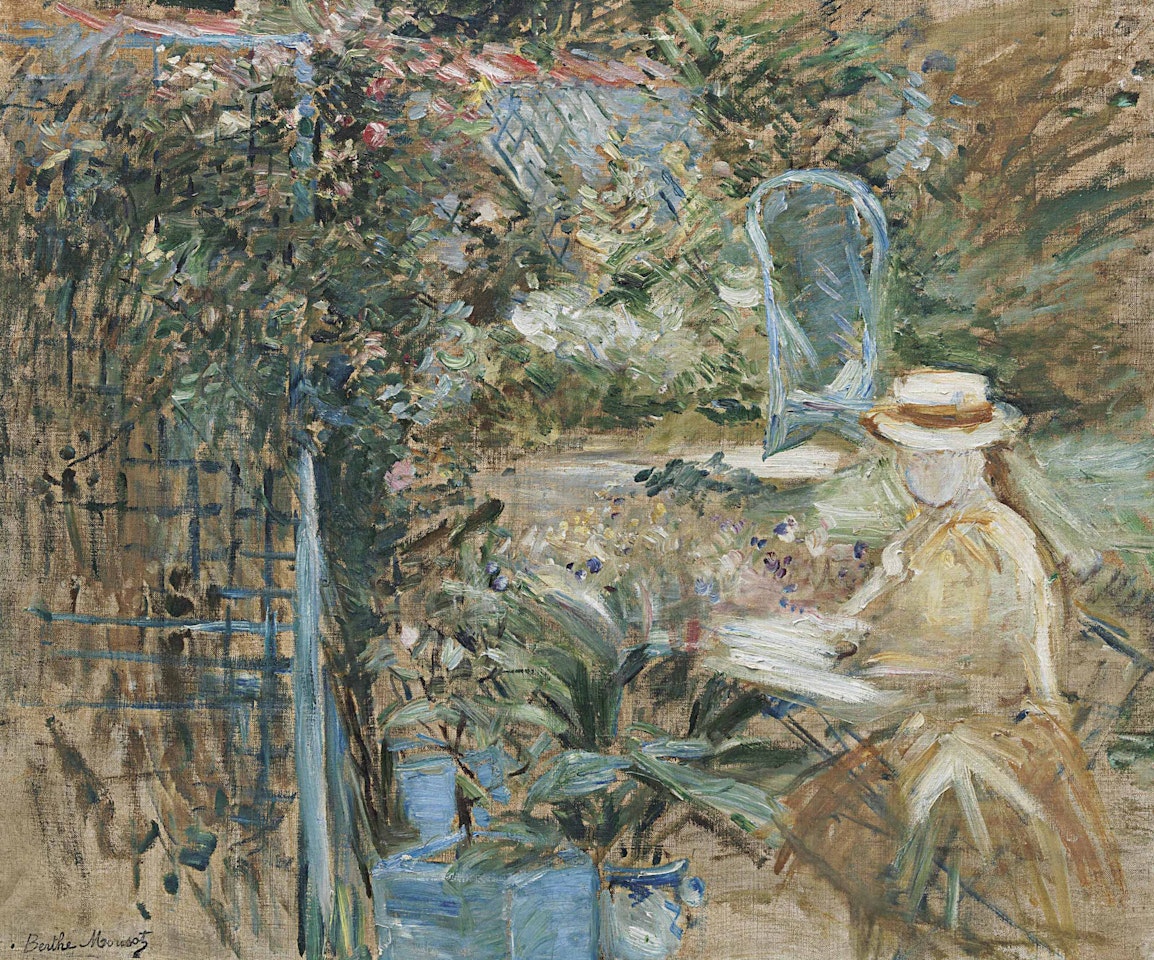 Fillette dans le jardin by Berthe Morisot