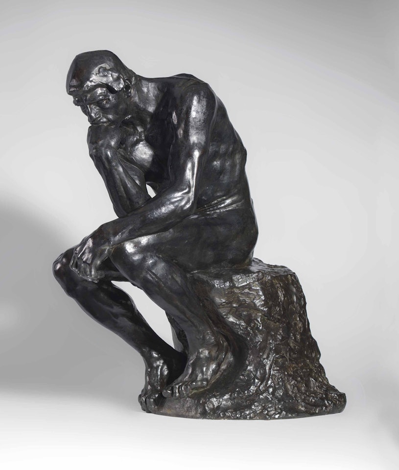 Le Penseur, taille de la porte dit "moyen modèle" by Auguste Rodin