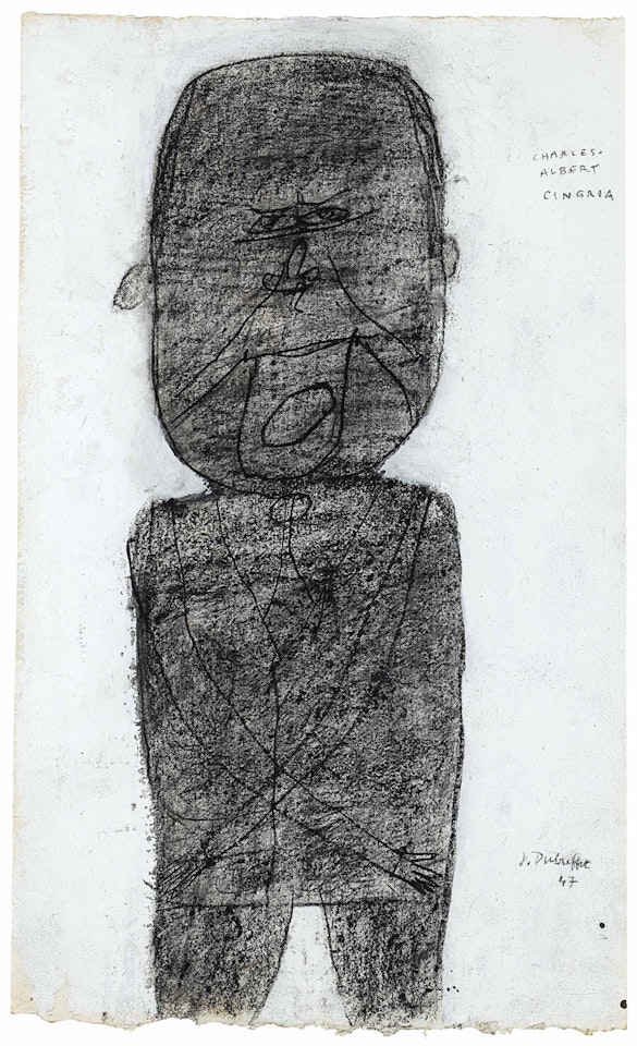 Portrait of Charles-Albert Cingria by Jean Dubuffet