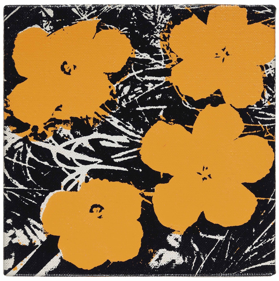 Untitled (Orange Flowers) by Andy Warhol