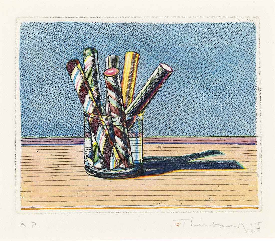 Sticks in a Jar by Wayne Thiebaud