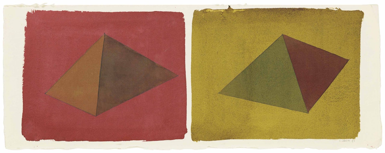 Asymmetrical Pyramids by Sol LeWitt