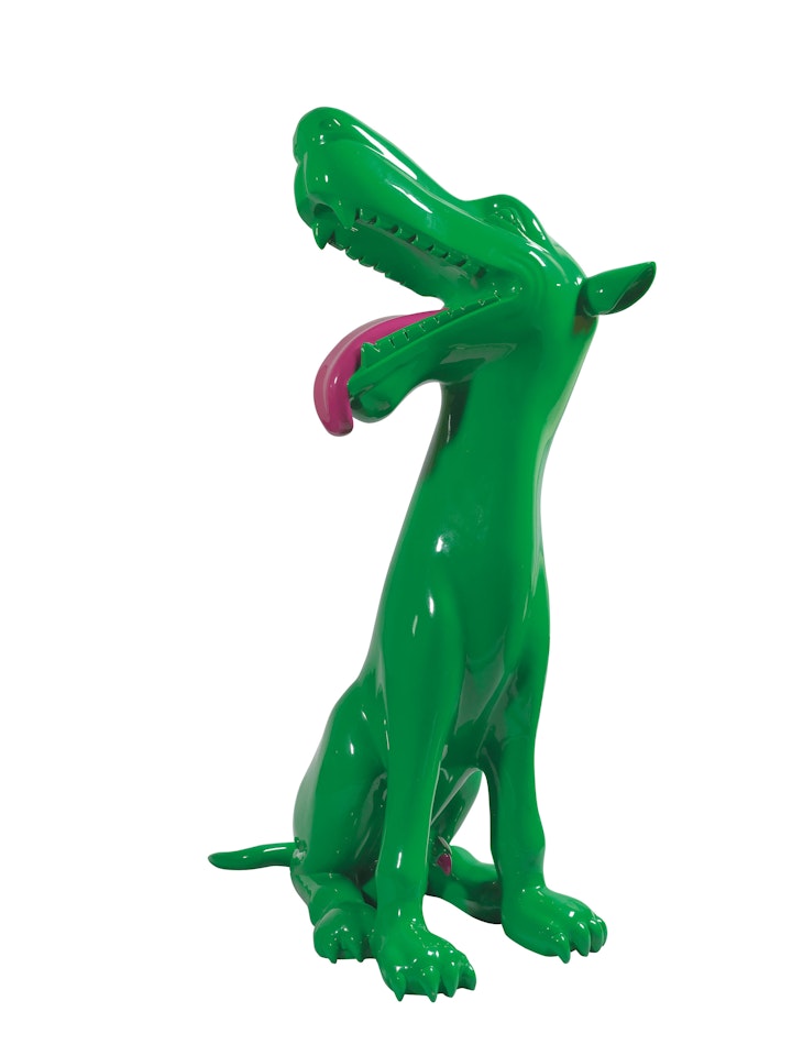Green Dog by Zhou Chunya