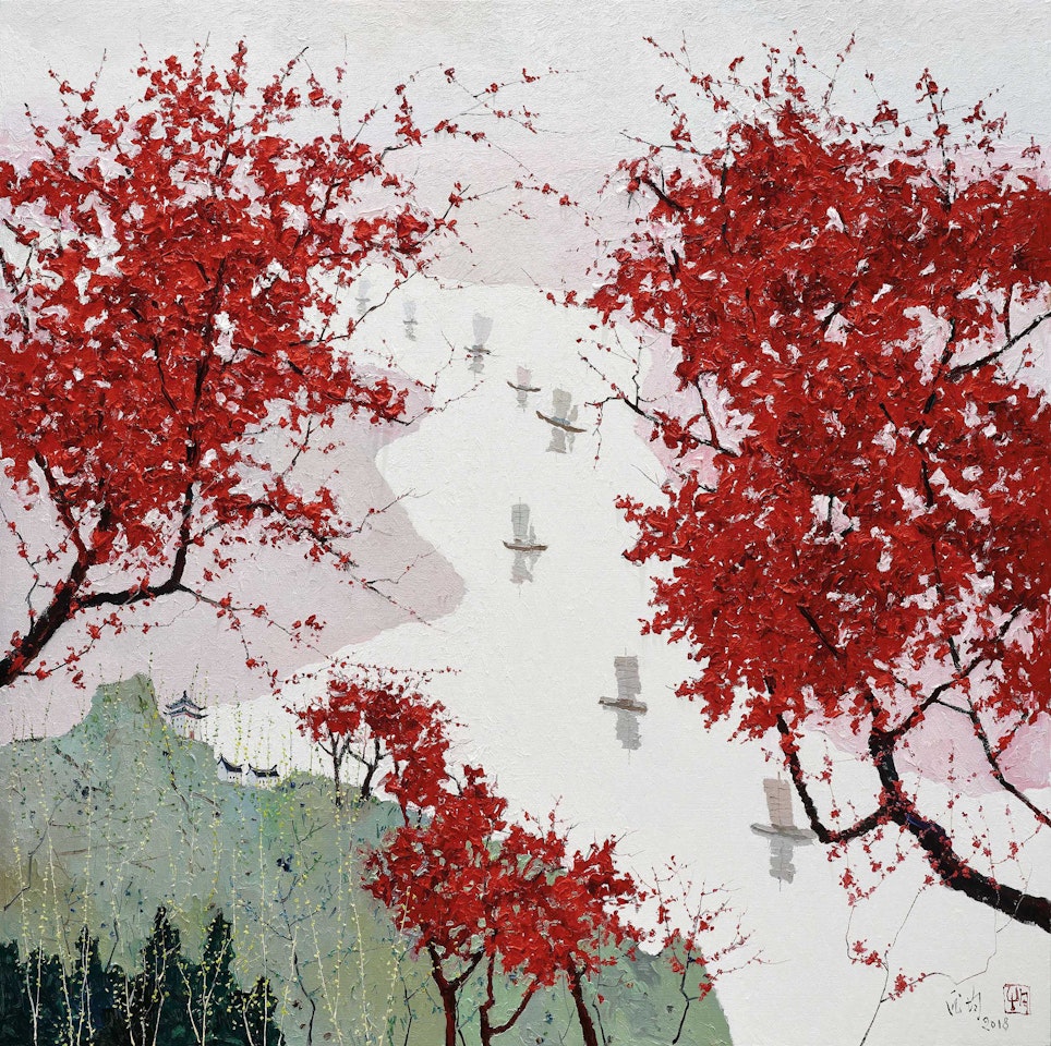 A Thousand Boats Passing by in the Spring by Pang Jiun